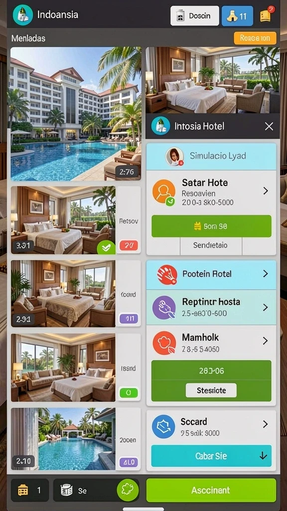 77singa - Screenshot menunjukkan antarmuka pengguna yang ramah.