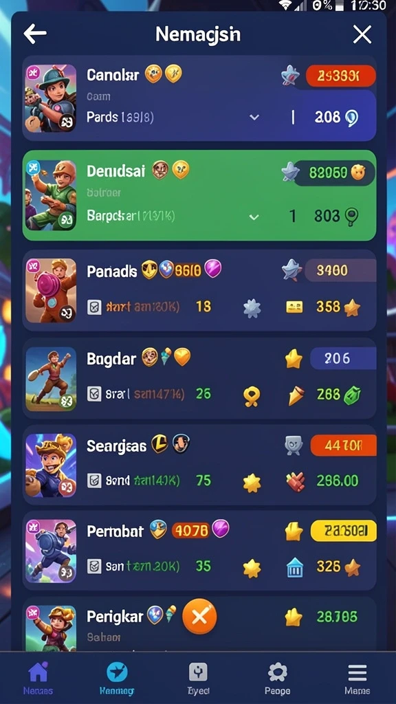 mitra77 - Tampilan menu utama yang menarik dan mudah dinavigasi.