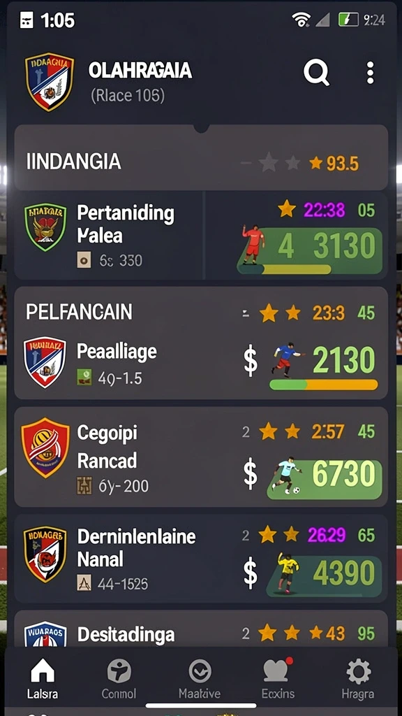 sobatgaming - Layar utama dengan pilihan permainan yang beragam.